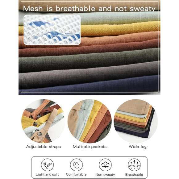 Women's Jumpsuit Oversized Rompers with Pockets - Lightgreen - Picture 6 of 6